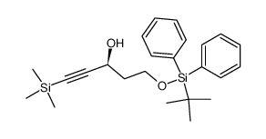 (S)-5-((tert-butyldiphenylsilyl)oxy)-1-(trimethylsilyl)pent-1-yn-3-ol Structure