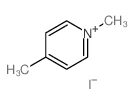 Pyridinium,1,4-dimethyl-, iodide (1:1) Structure