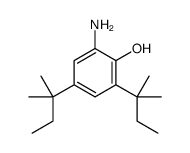 2-amino-4,6-bis(2-methylbutan-2-yl)phenol Structure