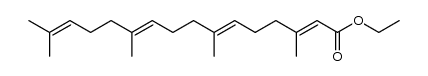 ethyl all-trans-geranylgeranoate structure