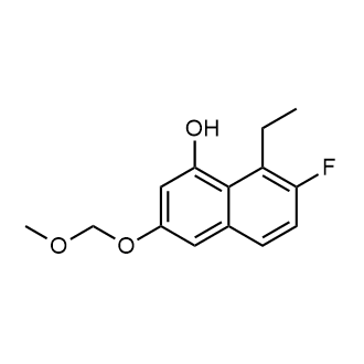 8-乙基-7-氟-3-(甲氧基甲氧基)萘-1-醇结构式