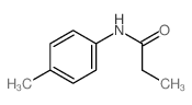 Propanamide,N-(4-methylphenyl)-结构式