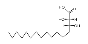 (+/-)-threo-2,3-dihydroxy-hexadecanoic acid Structure