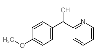 2-Pyridinemethanol, a-(4-methoxyphenyl)-结构式