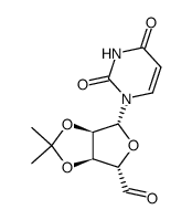 (3aS,4S,6R,6aR)-6-(2,4-Dioxo-3,4-dihydro-2H-pyrimidin-1-yl)-2,2-dimethyl-tetrahydro-furo[3,4-d][1,3]dioxole-4-carbaldehyde结构式