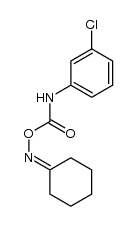 cyclohexanone O-((3-chlorophenyl)carbamoyl) oxime Structure