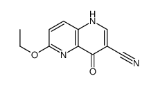 1,5-Naphthyridine-3-carbonitrile,6-ethoxy-4-hydroxy-(9CI) structure