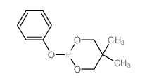 1,3,2-Dioxaphosphorinane,5,5-dimethyl-2-phenoxy- Structure