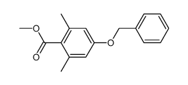 4-benzyloxy-2,6-dimethylbenzoic acid methyl ester Structure
