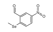 2-methylselanyl-5-nitrobenzaldehyde Structure