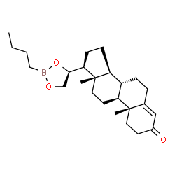 (20R)-20,21-[(Butylboranediyl)bis(oxy)]pregn-4-en-3-one结构式