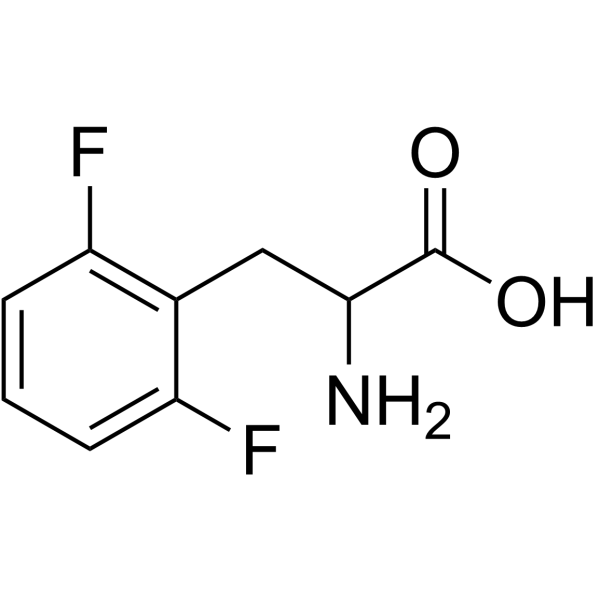 DL-2,6-二氟苯基丙氨酸结构式