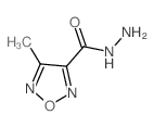 1,2,5-Oxadiazole-3-carboxylicacid, 4-methyl-, hydrazide结构式