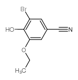 BENZONITRILE, 3-BROMO-5-ETHOXY-4-HYDROXY- Structure