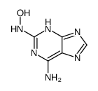 N-(6-amino-7H-purin-2-yl)hydroxylamine Structure