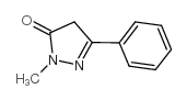 1-Methyl-3-phenyl-1H-pyrazol-5-ol Structure