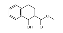 1-hydroxy-1,2,3,4-tetrahydro-naphthalene-2-carboxylic acid methyl ester结构式