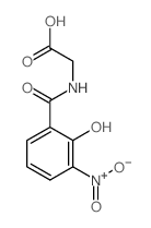 Glycine,N-(2-hydroxy-3-nitrobenzoyl)- Structure