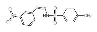 Benzenesulfonic acid,4-methyl-, 2-[(3-nitrophenyl)methylene]hydrazide Structure
