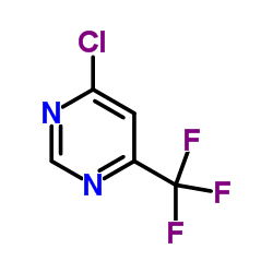 4-Chloro-6-(trifluoromethyl)pyrimidine Structure