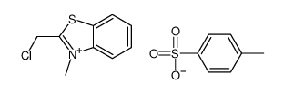 2-(chloromethyl)-3-methyl-1,3-benzothiazol-3-ium,4-methylbenzenesulfonate结构式