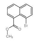 8-溴-1-萘甲酸甲酯结构式