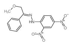 N-[(2-methoxy-1-phenyl-ethylidene)amino]-2,4-dinitro-aniline结构式