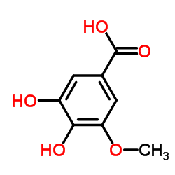 3,4-Dihydroxy-5-methoxybenzoic acid Structure