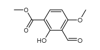 3-formyl-2-hydroxy-4-methoxy-benzoic acid methyl ester Structure
