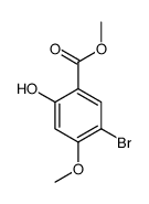 5-溴-2-羟基-4-甲氧基苯甲酸甲酯结构式