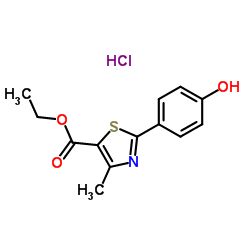 2-(4-羟苯基)-4-甲基噻唑-5-甲酸乙酯盐酸盐结构式