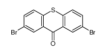 2,7-二溴-9H-硫杂蒽-9-酮结构式