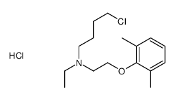 4-chloro-N-[2-(2,6-dimethylphenoxy)ethyl]-N-ethylbutan-1-amine,hydrochloride结构式