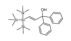 (3-hydroxy-3,3-diphenyl-1-propenyl)tris(trimethylsilyl)silane结构式