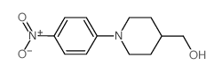 1-(4-硝基苯基)-4-哌啶甲醇结构式