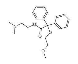α-<2-Methoxy-aethoxy>-benzilsaeure-<2-dimethylamino-aethylester>结构式