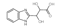 3-(1H-苯并咪唑-2-基)-2,3-二羟基丙酸结构式
