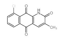 9-chloro-3-methyl-1H-benzo[g]quinoline-2,5,10-trione Structure