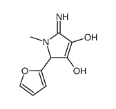 2-(2-Furanyl)-2,5-dihydro-5-imino-1-methyl-1H-pyrrole-3,4-diol Structure
