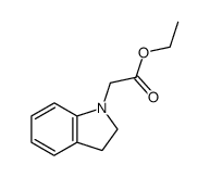 (2,3-dihydro-indol-1-yl)acetic acid ethyl ester Structure