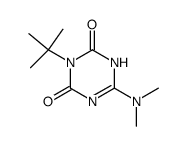 3-tert-butyl-6-dimethylamino-1H-[1,3,5]triazine-2,4-dione结构式