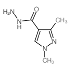 1,3-二甲基-1H-吡唑-4-碳酰肼结构式
