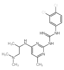 Guanidine,N-(3,4-dichlorophenyl)-N'-[4-[[2-(dimethylamino)-1-methylethyl]amino]-6-methyl-2-pyrimidinyl]- structure
