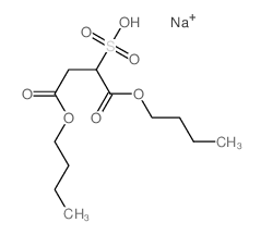 Butanedioic acid,2-sulfo-, 1,4-dibutyl ester, sodium salt (1:1)结构式