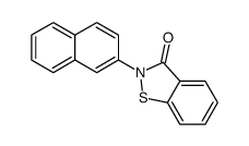 2-naphthalen-2-yl-1,2-benzothiazol-3-one结构式