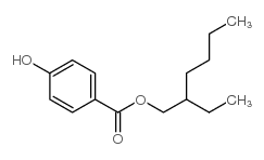 2-Ethylhexyl 4-hydroxybenzoate structure
