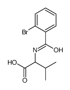 2-[(2-bromobenzoyl)amino]-3-methylbutanoic acid Structure