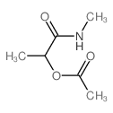 1-(methylcarbamoyl)ethyl acetate structure