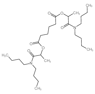 Hexanedioic acid,1,6-bis[2-(dibutylamino)-1-methyl-2-oxoethyl] ester Structure