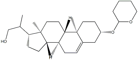 3β-[(Tetrahydro-2H-pyran-2-yl)oxy]pregn-5-ene-20-methanol结构式